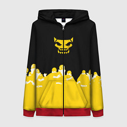 Толстовка на молнии женская Боевой отряд Полный провал Fighter D, цвет: 3D-красный