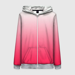 Женская толстовка на молнии Розовый градиент