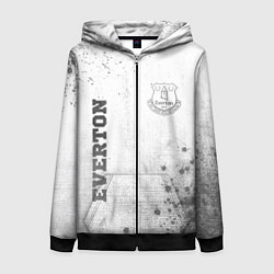 Женская толстовка на молнии Everton - white gradient вертикально