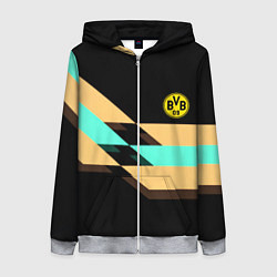 Толстовка на молнии женская Borussia sport line, цвет: 3D-меланж