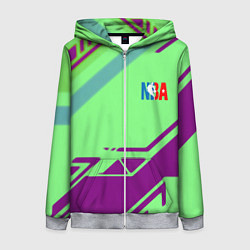 Толстовка на молнии женская NBA geometry sport, цвет: 3D-меланж