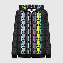 Женская толстовка на молнии Marshmello dj pattern line