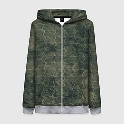 Женская толстовка на молнии Морская сеть