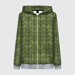 Женская толстовка на молнии Лесное тепло