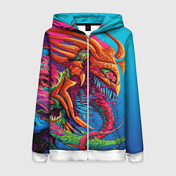 Женская толстовка на молнии Скоростной зверь монстр