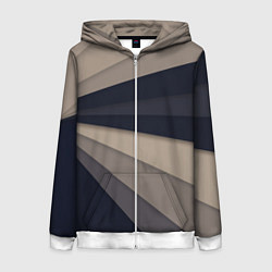 Женская толстовка на молнии Фрактальные линии