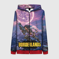 Женская толстовка на молнии Borderlands вооружение
