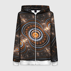 Женская толстовка на молнии Психоделкиа узоров