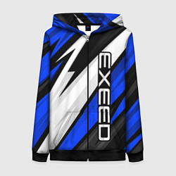 Женская толстовка на молнии Exeed - blue sport