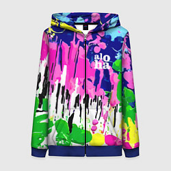 Женская толстовка на молнии Colorful abstraction - aloha