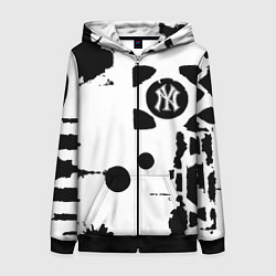 Женская толстовка на молнии New York yankees - baseball team pattern