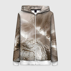 Женская толстовка на молнии Песок и вода