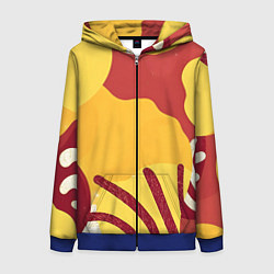 Женская толстовка на молнии Жаркий африканский паттерн