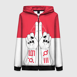 Женская толстовка на молнии 30 Seconds to Mars poster