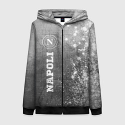 Толстовка на молнии женская Napoli - grey gradient по-вертикали, цвет: 3D-черный