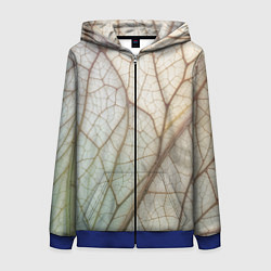 Женская толстовка на молнии Прожилки листика