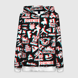 Женская толстовка на молнии Fortnite glitch game