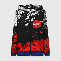 Женская толстовка на молнии Nasa краски