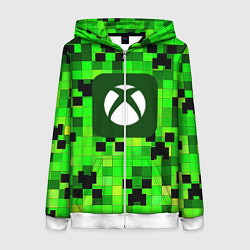 Женская толстовка на молнии Minecraft xbox