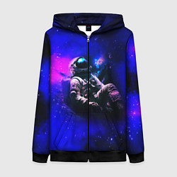 Женская толстовка на молнии Астронавт в пучине
