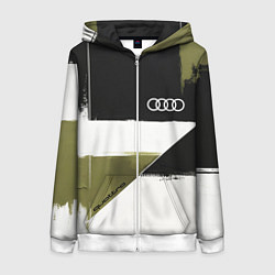 Женская толстовка на молнии Ауди логотип