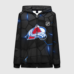 Толстовка на молнии женская Колорадо Эвеланш - плиты с подсветкой, цвет: 3D-черный