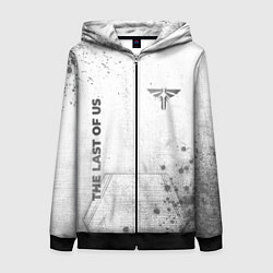 Толстовка на молнии женская The Last Of Us - white gradient вертикально, цвет: 3D-черный