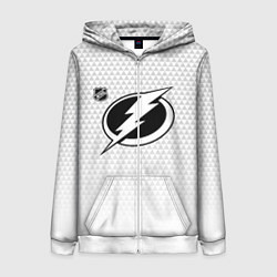 Женская толстовка на молнии Тампа Бэй Лайтнинг - белые треугольники