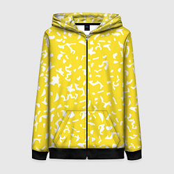 Женская толстовка на молнии Лимонный камуфляж