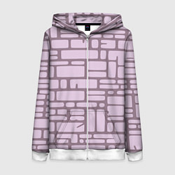 Женская толстовка на молнии Кирпичная кладка