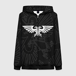 Толстовка на молнии женская Вархаммер - Империум человечества, цвет: 3D-черный