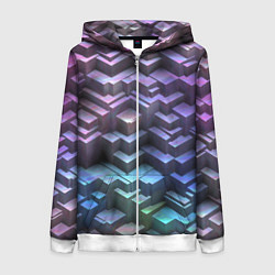 Женская толстовка на молнии Неоновый рельеф