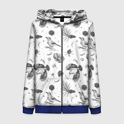 Женская толстовка на молнии Сойка в Бузулукском бору