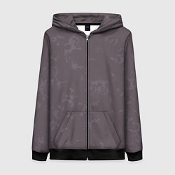 Толстовка на молнии женская Коричневый с текстурой, цвет: 3D-черный