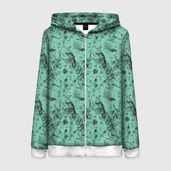 Толстовка на молнии женская В Бузулукском бору, цвет: 3D-белый