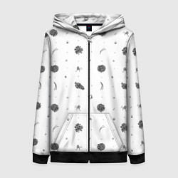 Женская толстовка на молнии Шишки из Бузулукского бора