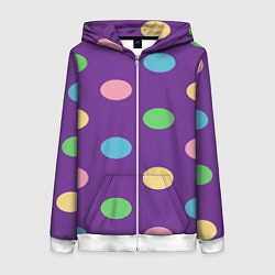 Толстовка на молнии женская Radius color, цвет: 3D-белый