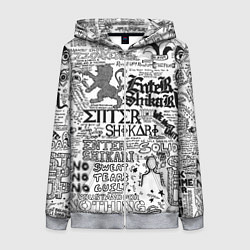 Толстовка на молнии женская Enter Shikari: Words, цвет: 3D-меланж