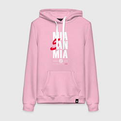 Толстовка-худи хлопковая женская Bayern FC: Mia San Mia, цвет: светло-розовый