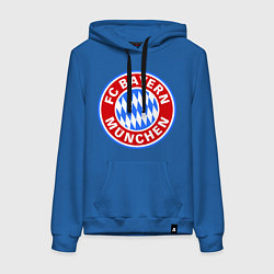 Толстовка-худи хлопковая женская Bayern Munchen FC, цвет: синий