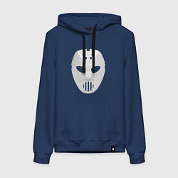 Толстовка-худи хлопковая женская Angerfist Mask, цвет: тёмно-синий