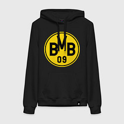 Толстовка-худи хлопковая женская BVB 09, цвет: черный