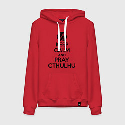 Женская толстовка-худи Keep Calm & Pray Cthulhu