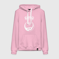 Толстовка-худи хлопковая женская GHOSTEMANE НА СПИНЕ, цвет: светло-розовый