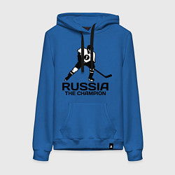 Женская толстовка-худи Russia: Hockey Champion