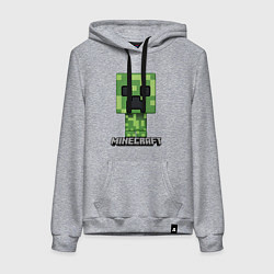 Толстовка-худи хлопковая женская MINECRAFT, цвет: меланж
