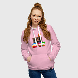 Толстовка-худи хлопковая женская South Park, цвет: светло-розовый — фото 2