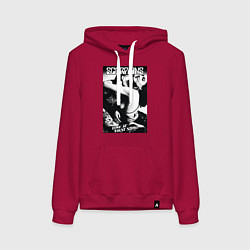 Толстовка-худи хлопковая женская Scorpions, цвет: маджента