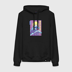 Женская толстовка-худи Большая волна