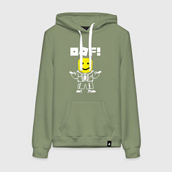 Толстовка-худи хлопковая женская ROBLOX, цвет: авокадо
